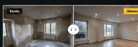Ennen ja jälkeen remontti